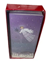 Papyrus Set Of 14 NEW Christmas Cards, Envelopes, Gold Seals Angel Holiday Boxed