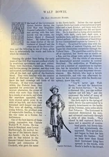 1898 Captain Walter Bowie Confederate Secret Service Civil War