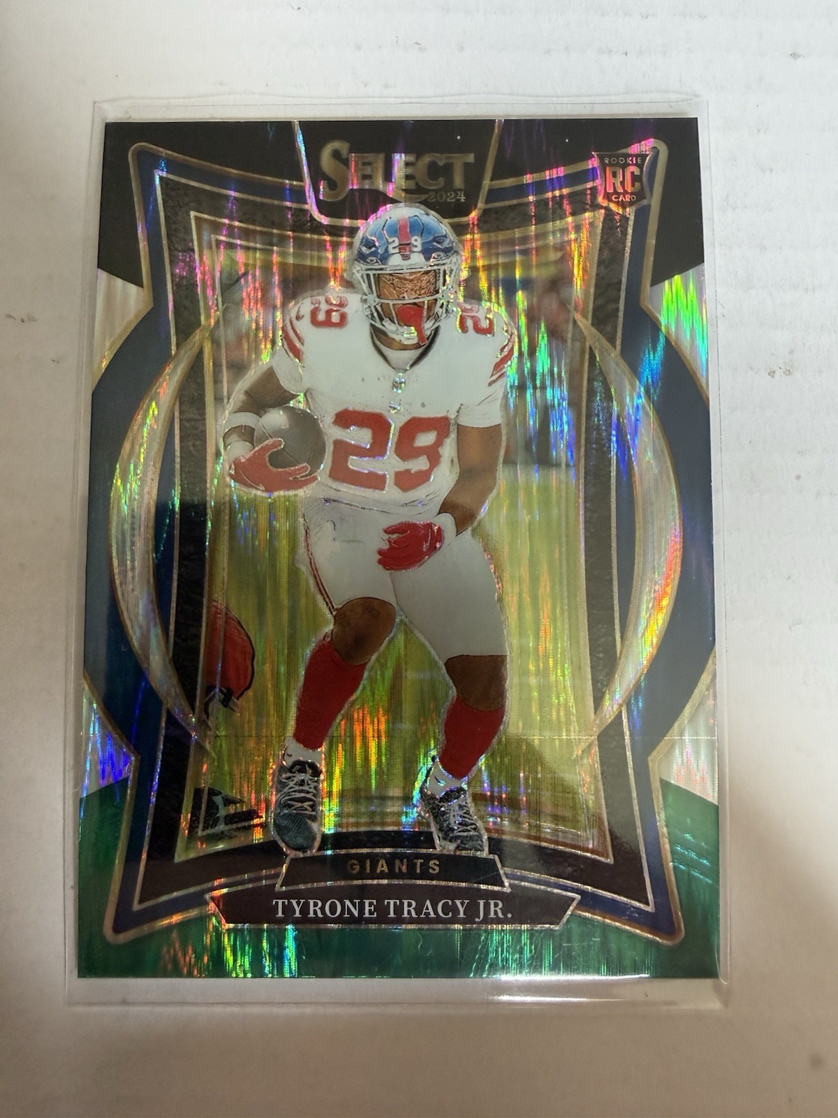 2024 Select Concourse Tyrone Tracy #61 Black & Green Shock Prizm (RC)