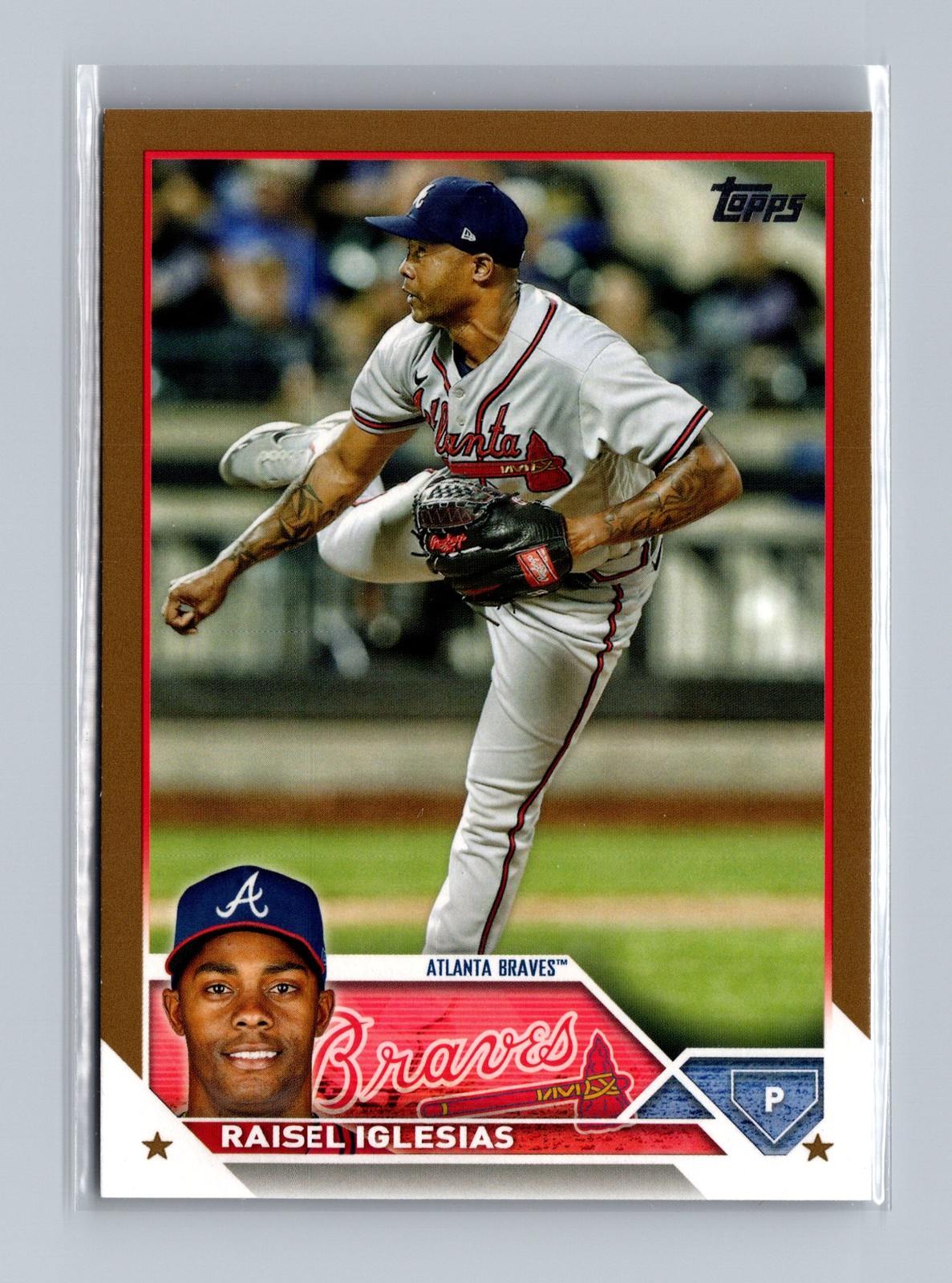Raisel Iglesias 2023 Topps #115 Gold #/2023 Atlanta Braves A1N