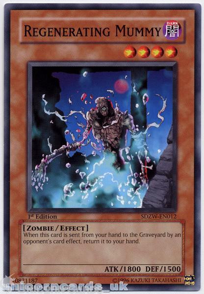 SDZW-EN012 Regenerating Mummy 1st edition Mint YuGiOh Card