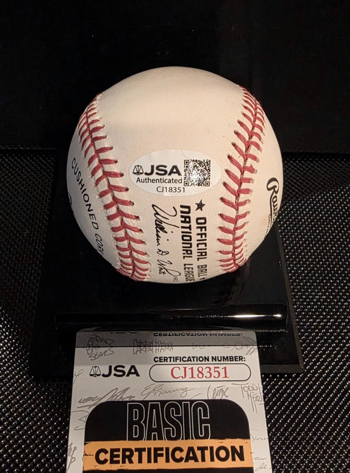 Monte Irvin HOF Cleveland Indians Signed Auto ROMLB Baseball JSA coa - Image 2 of 3