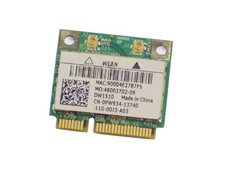 Dell OEM Wireless 1510 DW1510 Draft N Wireless WiFi 802.11 Wireless Card PW934