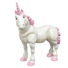 Pink Unicorn Action Figure Articulated 3DPrinted Versatile Movable Desk Decor