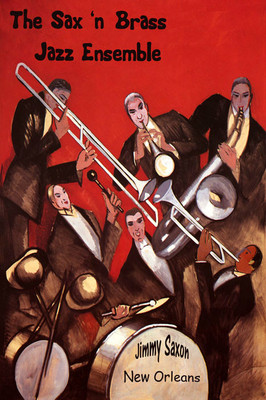 New Orleans Jimmy Saxon Jazz Band Great Music Vintage Poster Repro FREE S/H