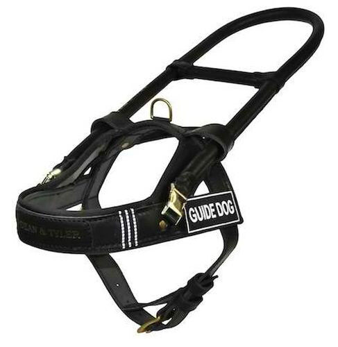 DT Guide & Mobility Dog Harness 100% Full Grain Leather - Afbeelding 1 van 1