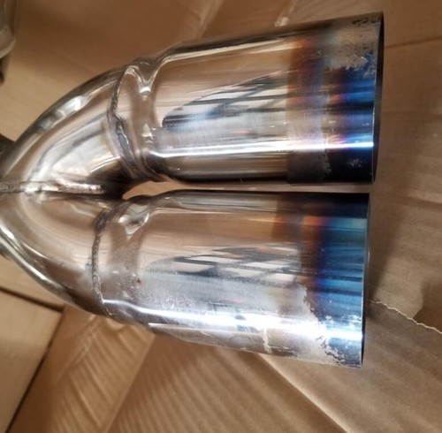 Silencieux d'échappement Performance Dual CatBack 00-05 BMW E46 M3 3,2L embout brûlé - Photo 3/3