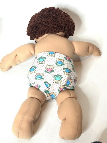 Vintage Cabbage Patch Dimple Brown Hair Eyes - Picture 3 of 6