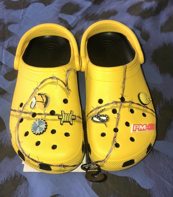 crocs dimitri clog post malone barbed wire mens