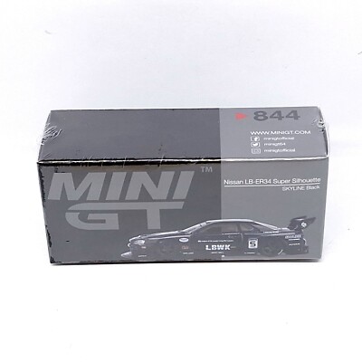 ミニカー MINI GT LB Works Nissan GT-R #34 Mini GT 1:64 Nissan LB-ER34 Super Silhouette SKYLINE Black