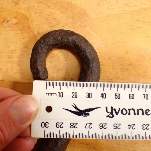 Antique Iron S Hook, Butcher's Hook - Foto 6 di 9