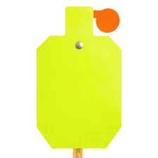 Highwild AR500 Steel Hostage Target 12" x 20" x 3/8" Armored Reactive IDPA Neon 