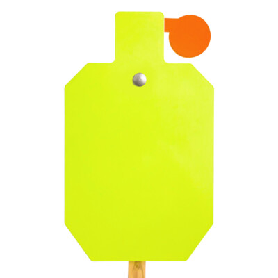 Highwild AR500 Steel Hostage Target 12'' x 20'' x 3/8'' Armored Reactive IDPA Neon 