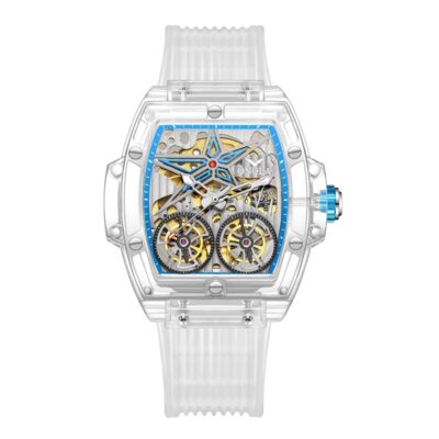 Men's Watch Plastic Transparent Hollow Full Automatic Mechanical Watches Men