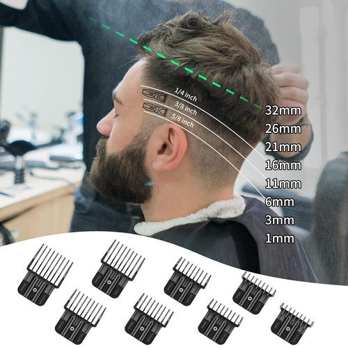 8 Pack Premium Trimmer Guards Fit for BaBylissPRO Barberology FX787 & FX726... - Picture 5 of 6