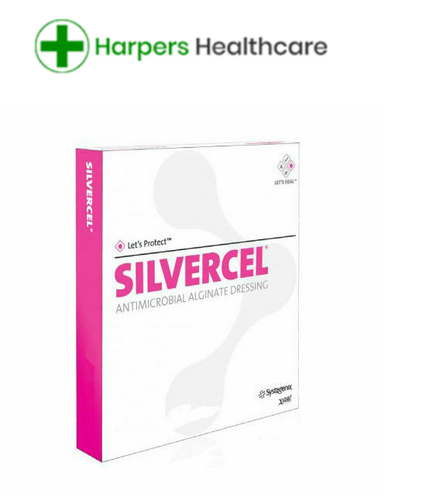 2 x Silvercel Antimicrobial Dressing 10cm x 20cm CAD020 (2 Packs of 5 ...