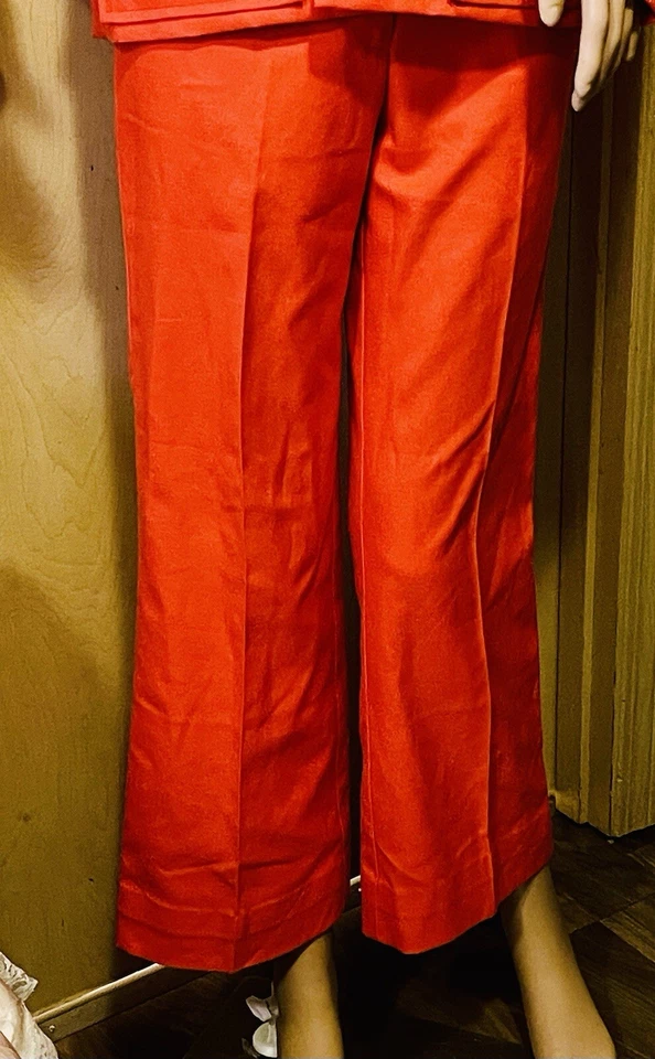 Vintage White Stag Red Blazer And Pants Big White Stitching 70’s Petite Small - Image 3 of 4