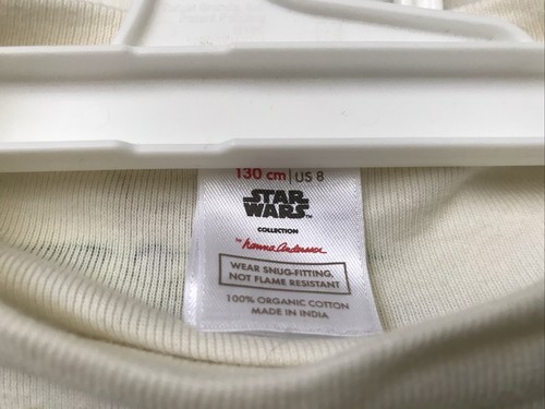 Hanna Andersson Size 8 130 cm Star Wars Off White Grogu Mandalorian Pajama Set - Picture 2 of 5
