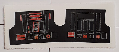 Vintage Star Wars Black R5-D4 Replacement Sticker - No Need To Cut
