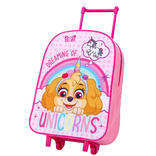 Skye Trolley Foldable Wheeled Cabin Bag Luggage Kids Paw Patrol - Picture 8 of 9
