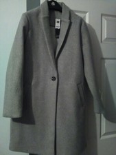Bnwt Ladies Women's Grey Coat Size Small