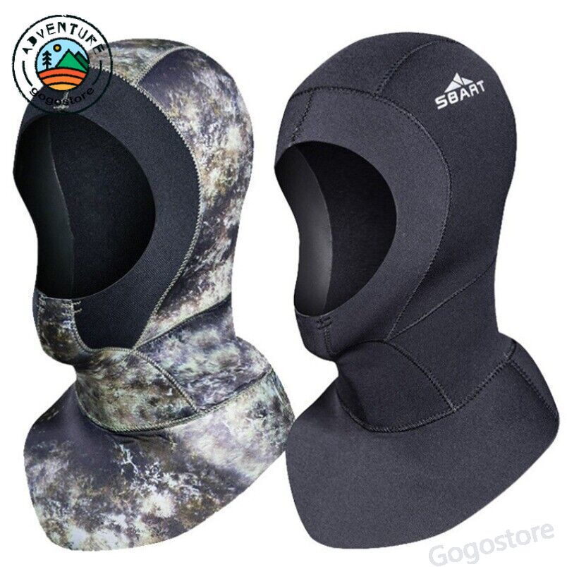 Traje de neopreno de buceo de 3/5 mm con capucha capucha de buceo para el hombro gorra de buceo impermeable