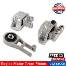 3Pcs Engine Mounts & Transmission Mount Set For Jeep Renegade Fiat 500X L4-2.4L