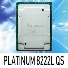 Intel Xeon Platinum 8222l QS 18 core 36 lines 3.0GHz 24.75mb 200w CPU processor
