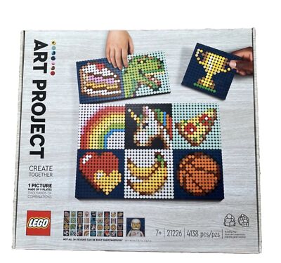 LEGO 21226 Art: Project   Create Together Set, Canvas Wall Art Décor Idea - NEW