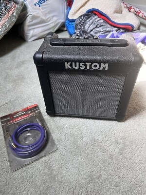 Kustom Model KGA10 Lead Guitar Amplifier - Tested & Works! 6 Foot Cable Included