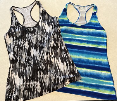 Womens Exersion Lot of 2 Workout Tops in XL  Semi-fit and Racerback