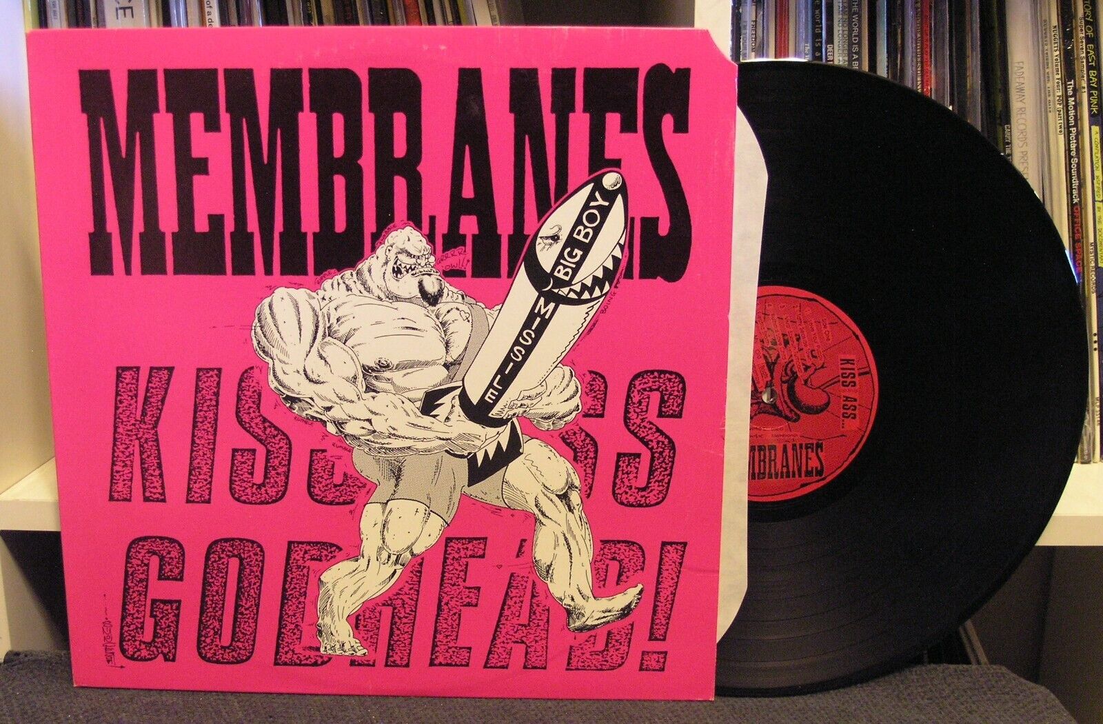 The Membranes "Kiss Ass Godhead!" LP NM Orig Sonic Youth Big Black Killing Joke