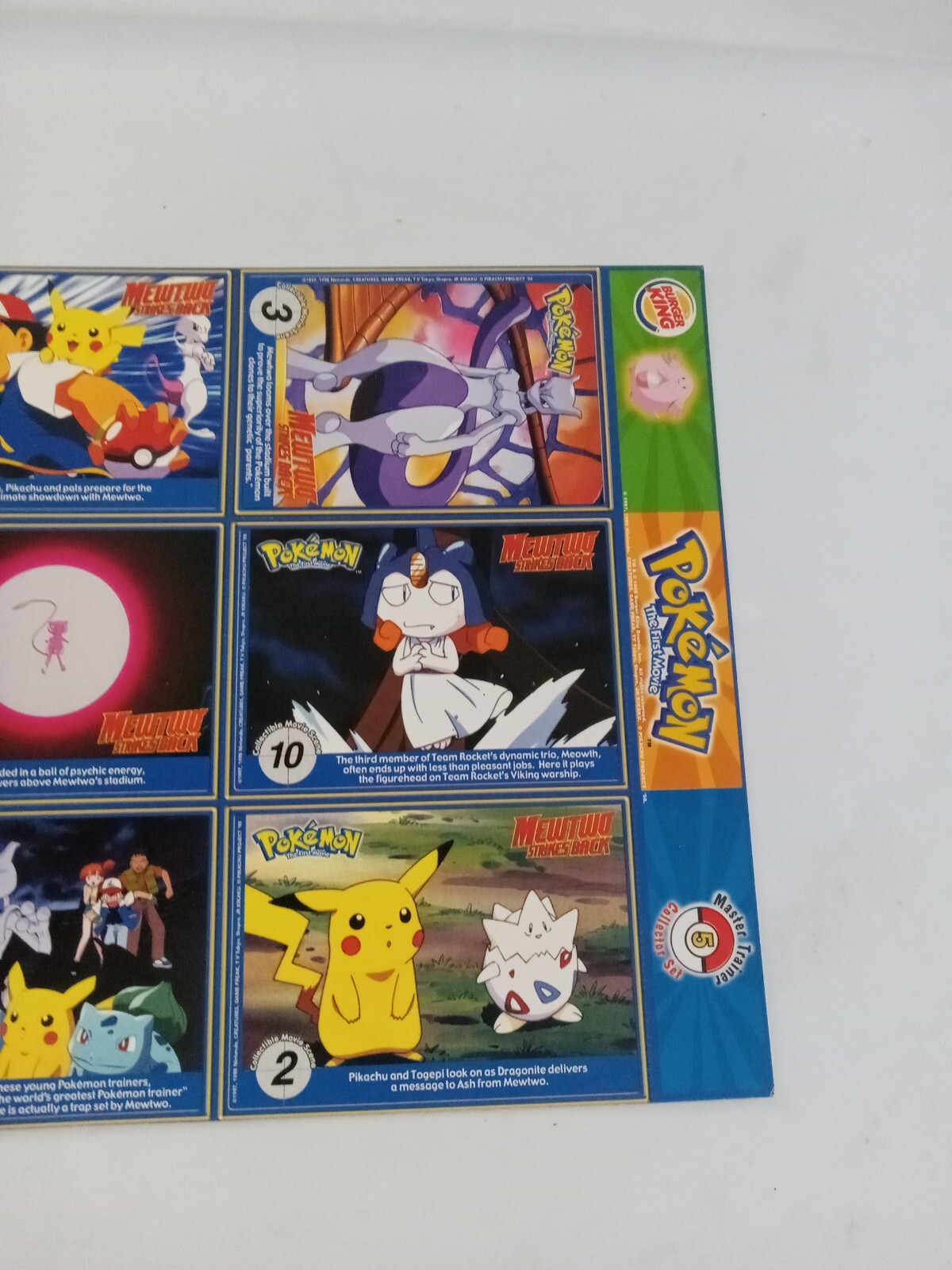 Pokemon burger King pokemon cards 1999 - Picture 8 of 8