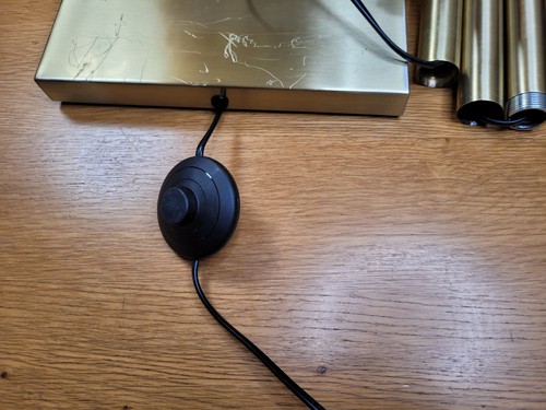 John Lewis Huxley 9 Globe Floor Lamp, Antique Brass BASE ONLY NO SHADES - Picture 8 of 10