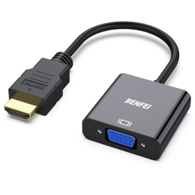 BENFEI HDMI auf VGA, Unidirektional HDMI-Computer auf VGA-Monitor Adapter