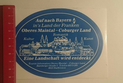 Sticker/Decal: Upper Maintal Coburger Land on to Bavaria (30011728)