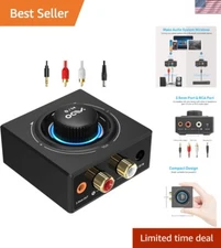 Effortless Pairing Bluetooth Receiver - 100ft RCA Adapter for TV & Speakers