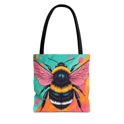 Nuova borsa tote ape vibrante, borsa shopping ecologica, regalo colorato - Foto 2 di 21