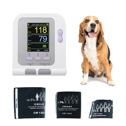 CONTEC08AVET Veterinary Blood Pressure Monitor NIBP 3 Cuffs,Dog/Cat