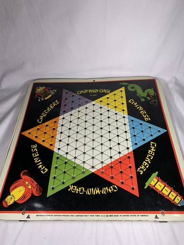 Vintage 1953 Gotham Pressed Steel Corp Big 4 Chest of Games Set w/ Box - Picture 3 of 9