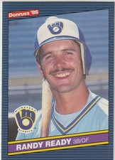 1986 Leaf Donruss - RANDY READY - #481 - Milwaukee Brewers BOX FRESH