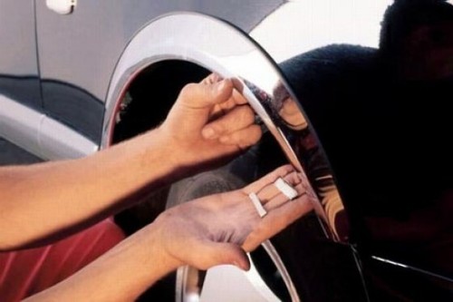 Zubehör für CITROEN C5 Kombi Radlaufleisten CHROM Radlaufblenden 4St/Satz '08-17 - Bild 4 von 6