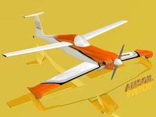 AMSOIL Tandem Wing Pylon 55" Wingspan RC Model Airplane Printed Plans &Templates