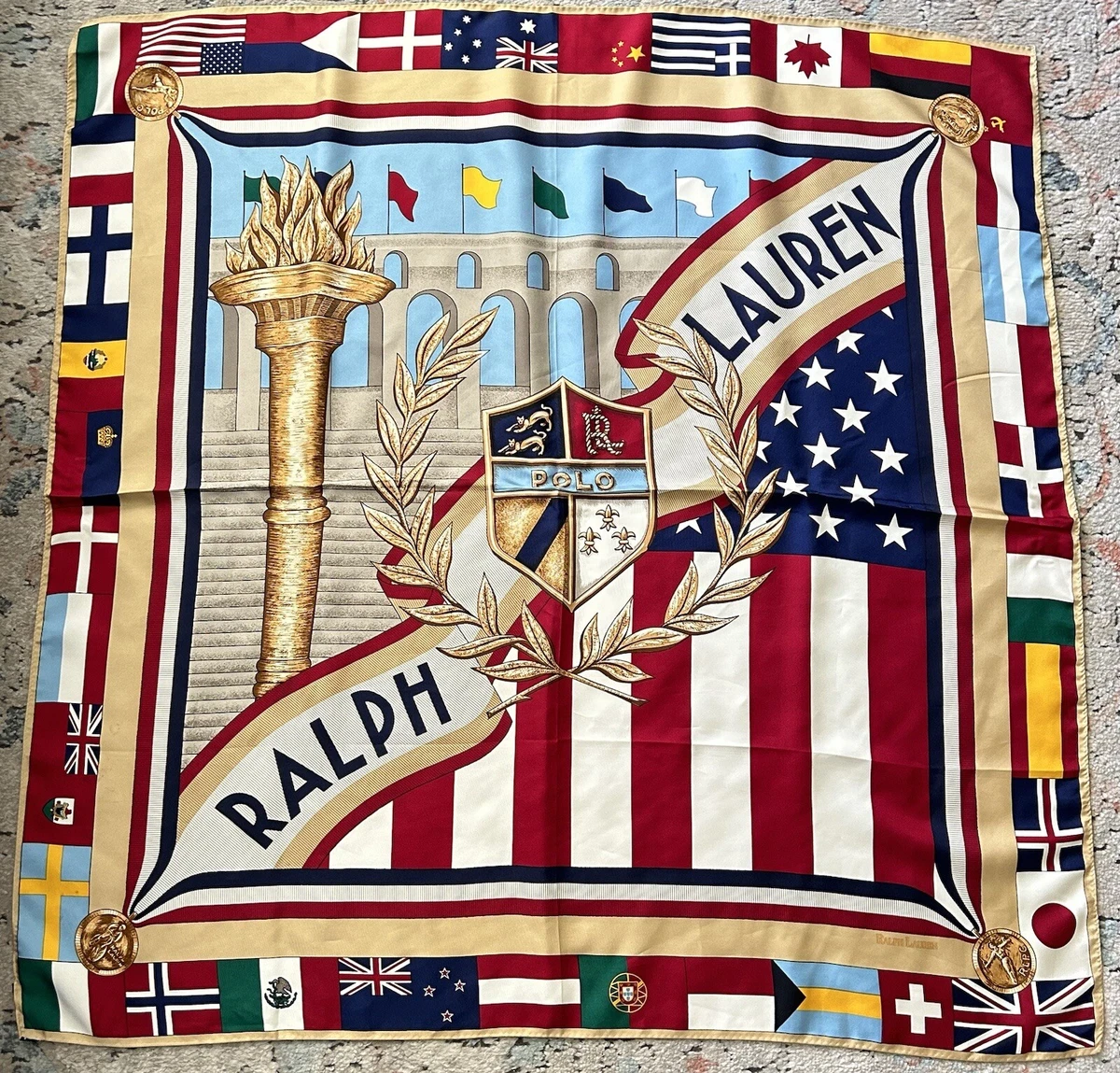 Vintage ralph sales lauren silk scarf