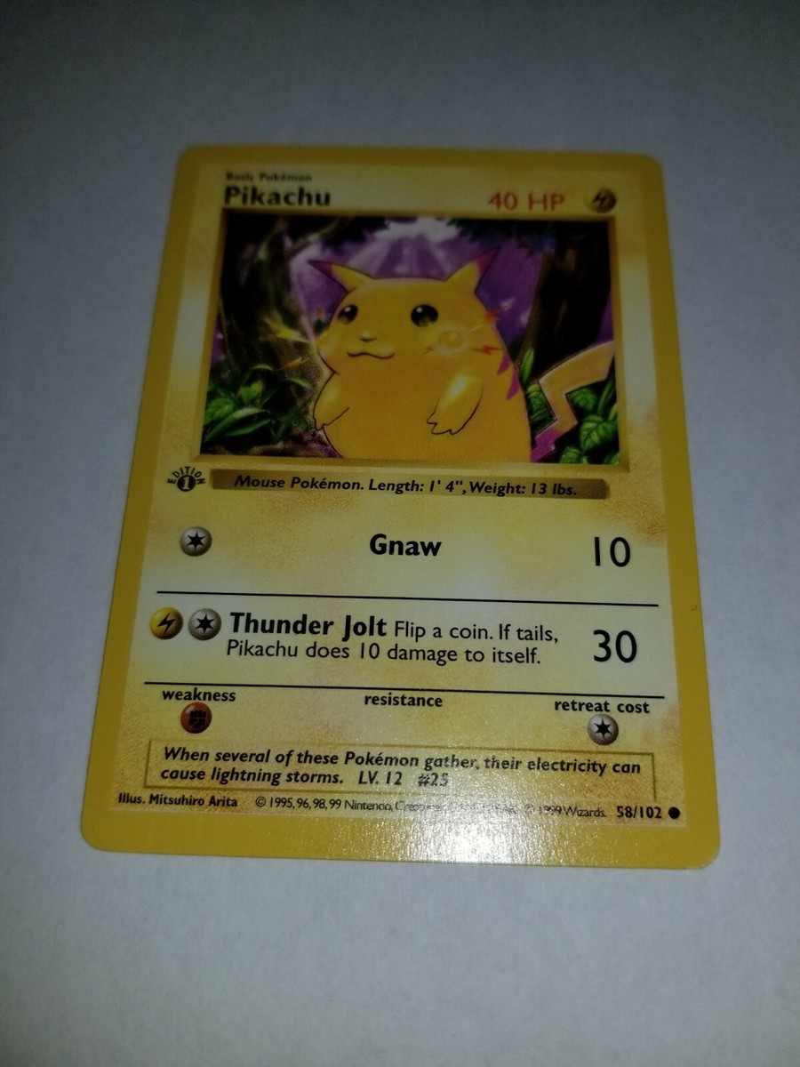 ピカチュウ　pikachu shadow less 1st 美品 ピカチュウpikachu shadow less 1st 美品