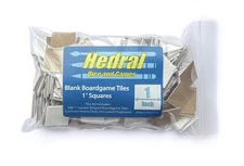 300 Blank 1" Square Board Game Tiles Counters Tokens Markers DIY D&D 1.5mm