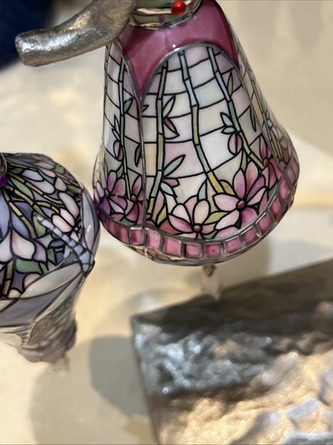 Set of 2 Bradford Editions The Era of Louis Tiffany Heirloom Porcelain Ornaments - Picture 12 of 13