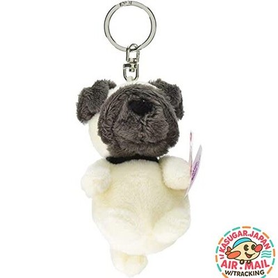NICI Pug 10cm Bean Bag Plush Keyring fm Japan w/Tracking