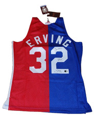JULIUS ERVING signed (NEW YORK NETS) Mitchell & Ness basketball jersey BECKETT