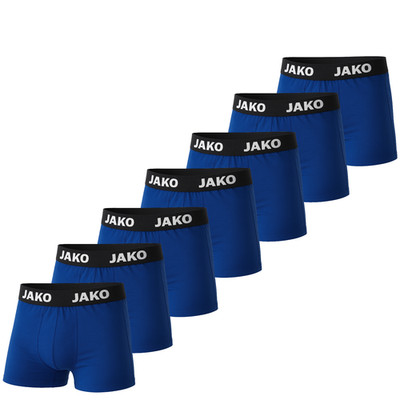 Jako Boxershorts Herren 7er Pack Blau Schwarz Baumwolle Gr. L NEU OVP